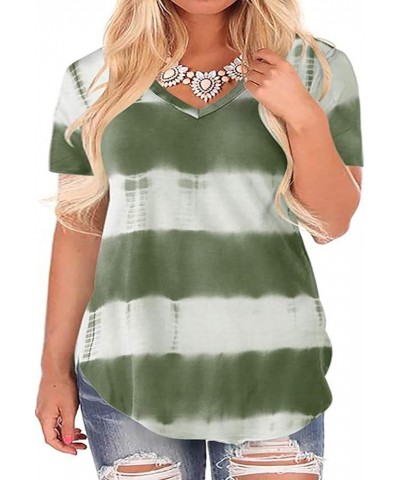 Plus Size Tops for Women Summer Tie Dye T Shirts 11_tie Dye_zk $11.75 T-Shirts