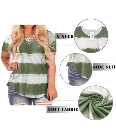 Plus Size Tops for Women Summer Tie Dye T Shirts 11_tie Dye_zk $11.75 T-Shirts