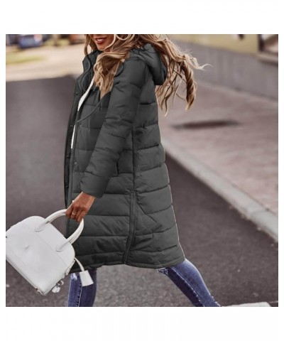 Women's Long Quilted Puffer Vest Hooded Sleeveless Zip Up Puffy Jacket Winter Warm Thicken Down Coat Windbreakers B-gray $17....