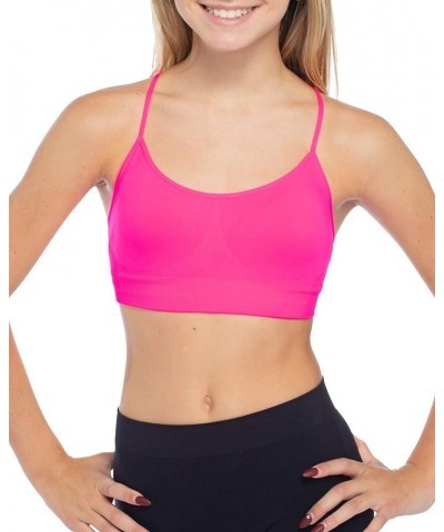 Girls Training Bra (Fits Size 10-14) Seamless Bra with Soft, Stretchy Fabric Neon Fuchsia $8.80 Tanks