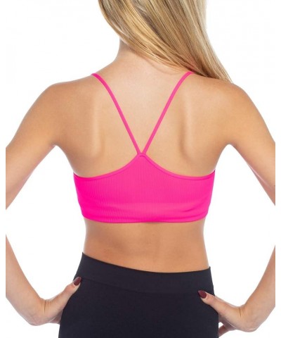 Girls Training Bra (Fits Size 10-14) Seamless Bra with Soft, Stretchy Fabric Neon Fuchsia $8.80 Tanks