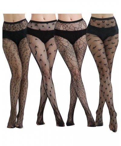 Women's Patterned Tights Stockings Pantyhose for Halloween Cosplay Party A04-4pcs $8.39 Socks