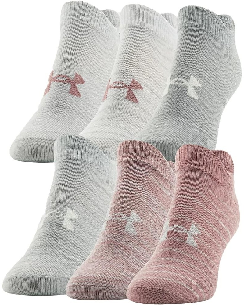 Women`s No Show Socks 6 Pack B(1332943-697)/B $28.03 Activewear