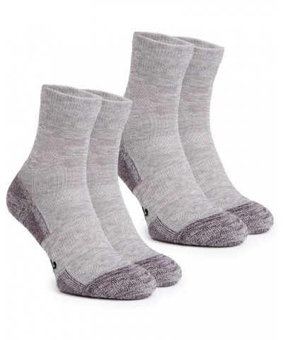 Merino Wool Socks for Women And Men - 85% Merino Wool Hiking Socks Crew Style Heathered Iris Pack of 2 $19.35 Socks