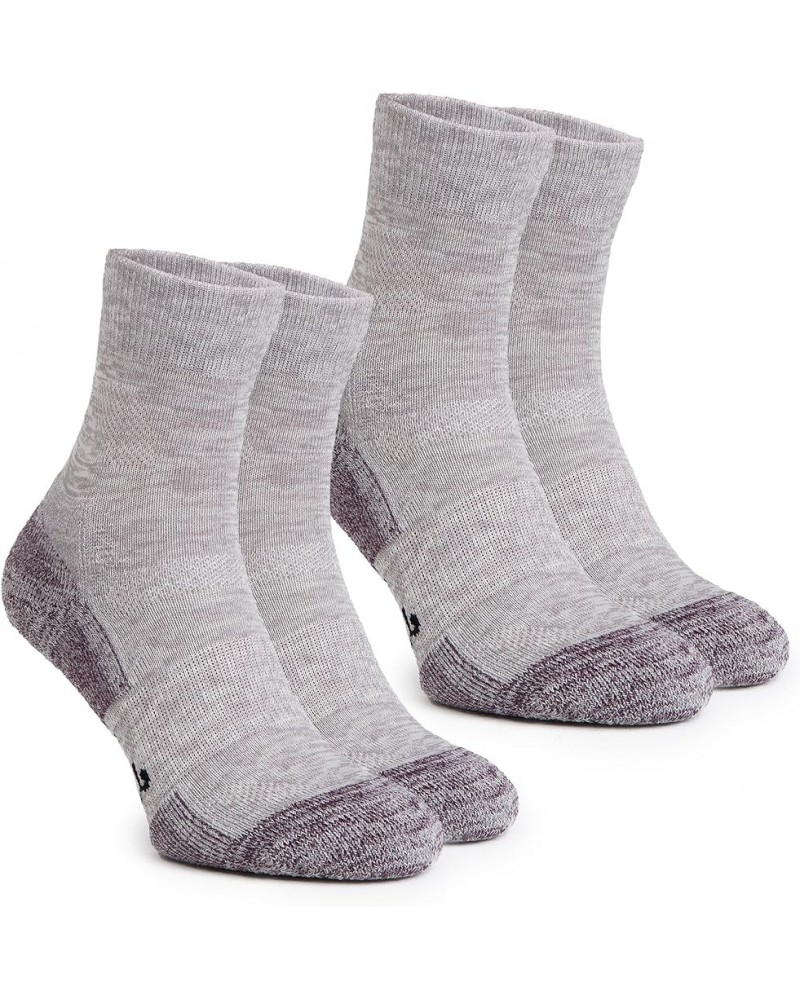 Merino Wool Socks for Women And Men - 85% Merino Wool Hiking Socks Crew Style Heathered Iris Pack of 2 $19.35 Socks