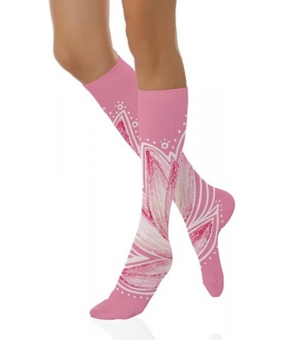 Funky Dress Socks, Long Funny Socks, Everyday Socks Women Soft Fun Pattern Baby Pink Cream _15 $10.17 Activewear