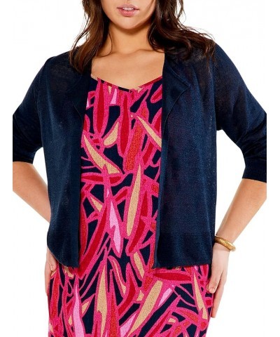 Women's Easy Featherweight Cardigan Dark Indigo $47.69 Sweaters