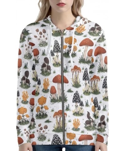 Trendy Zip Up Jackets for Women XS-5XL Fashion Hoodies and Sweatshirts Cute Mushroom $23.00 Hoodies & Sweatshirts