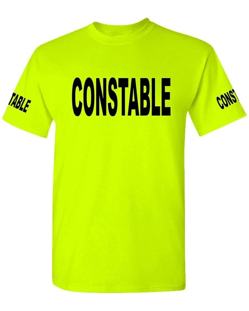 Unisex HIGH Visibility Safety Green Job T-Shirts - Police Duty fire EMS Emergency Constable $10.77 T-Shirts