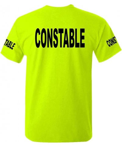 Unisex HIGH Visibility Safety Green Job T-Shirts - Police Duty fire EMS Emergency Constable $10.77 T-Shirts