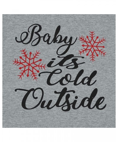 Baby Its Cold Outside Shirt Women Christmas Plaid Shirt Long Sleeve Christmas Graphic Raglan Baseball Shirts Tops Gray $7.64 ...