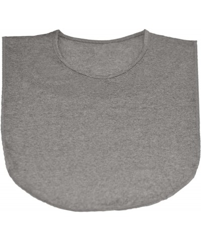 Modest TeeNeck™ Crew Collar Dickie Layering Cleavage Cover Dark Charcoal Grey $12.11 Swimsuits