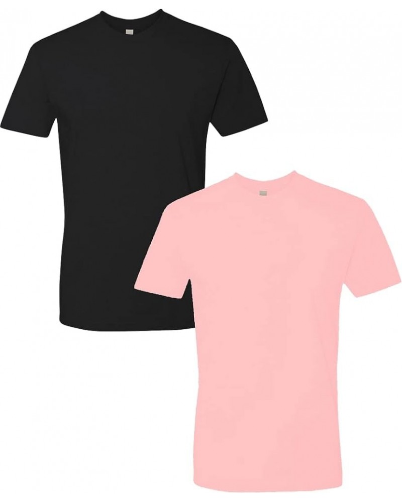 Men's 3600 Black-light Pink $7.12 T-Shirts