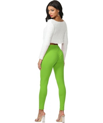 Women's J2 Love Ripped Cotton Legging Lime-solid $13.20 Leggings