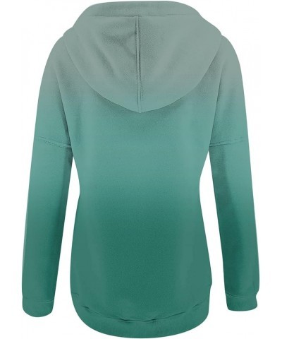 Womens Zip Up Hoodie Womens Plus Size Hooded Sweatshirt Long Sleeve Drawstring Sweatshirt Loose Sweatshirt Womens Green 4 $5....