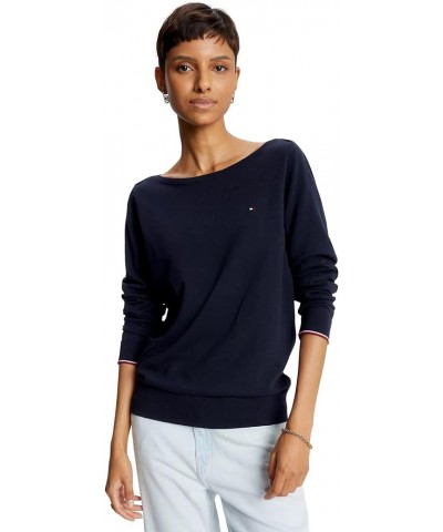 Women's Solid Boatneck Sweater Collection 2024 Desert Sky Navy. $31.18 Sweaters