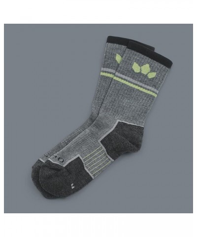 TrailTec+ Merino Wool Performance Outdoor Hiking Running Socks - Cushioned, Crew Leaf Grey $8.57 Activewear