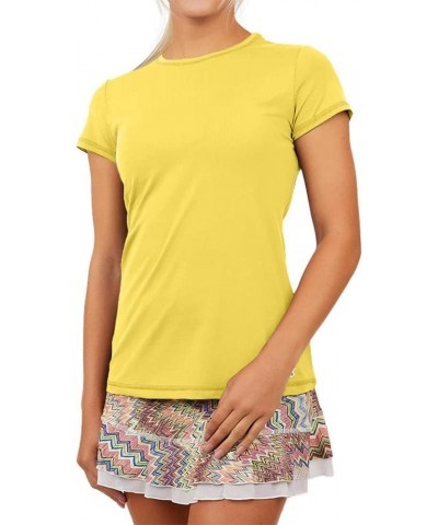 UV Colors Short Sleeve Womens Tennis Shirt Sunshine $22.35 Activewear