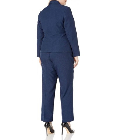 Women's Plus Size Two Button Navy Pant Suit Navy $50.20 Suits