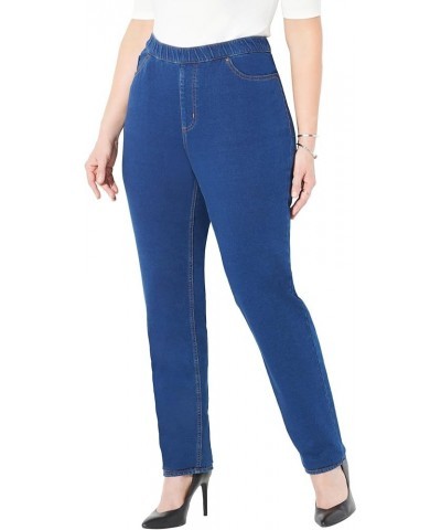 Women's Plus Size The Curvy Knit Jean Comfort Wash $23.88 Jeans