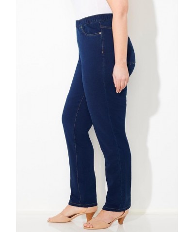 Women's Plus Size The Curvy Knit Jean Comfort Wash $23.88 Jeans