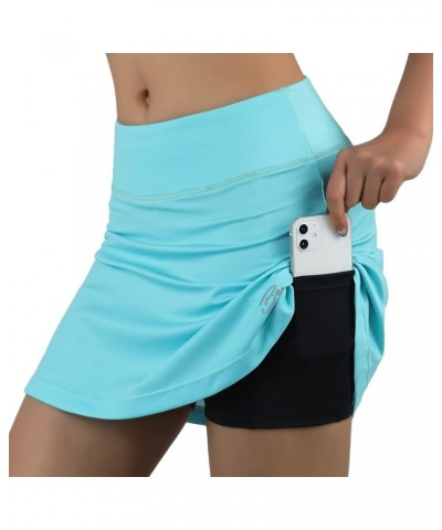 Running Skirts Tennis Golf Skorts for Women - Women Workout Skirts with Pockets 221-2blue $20.71 Skirts