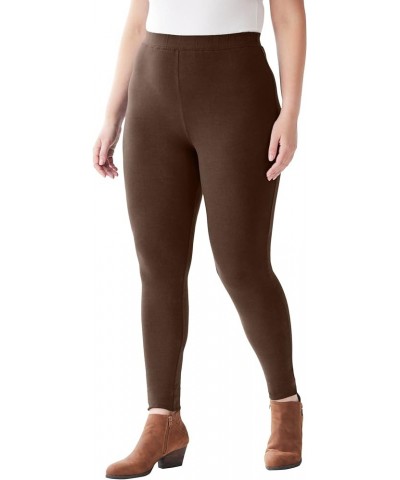 Women's Plus Size Legging Chocolate $26.07 Leggings