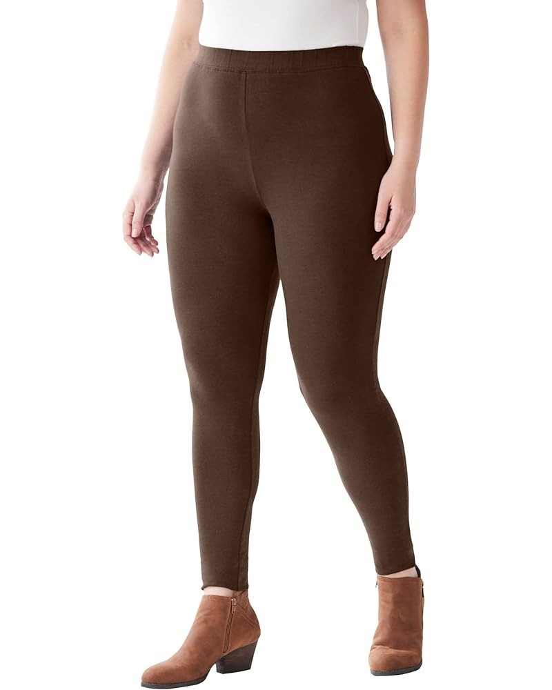 Women's Plus Size Legging Chocolate $26.07 Leggings