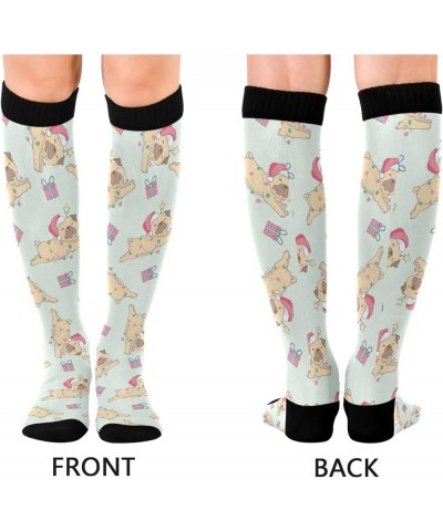 Cartoon Chili Compression Socks for Women and Men Circulation Cute Long Socks for Athletic Running 1 2 Puppies $9.85 Activewear