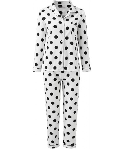 Sleepwear for Women Sets Sleepwear Womens Set Button Down Pajamas Two Piece Women Suits Sets Womens Lingeries Sexy 7-a $9.65 ...