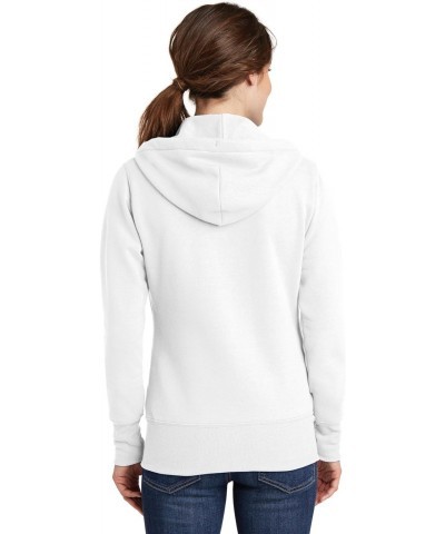 Port & Company Ladies Fleece Pullover Hooded Sweatshirt White $14.71 Hoodies & Sweatshirts