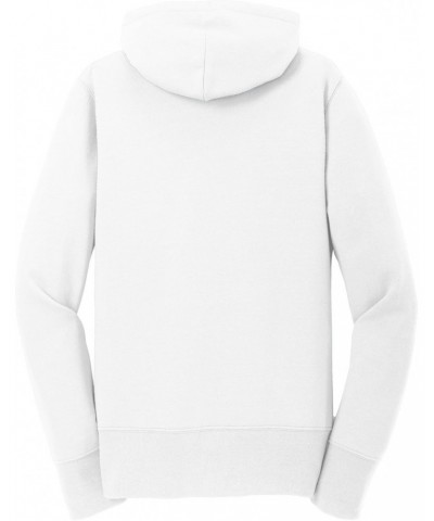 Port & Company Ladies Fleece Pullover Hooded Sweatshirt White $14.71 Hoodies & Sweatshirts