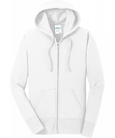 Port & Company Ladies Fleece Pullover Hooded Sweatshirt White $14.71 Hoodies & Sweatshirts