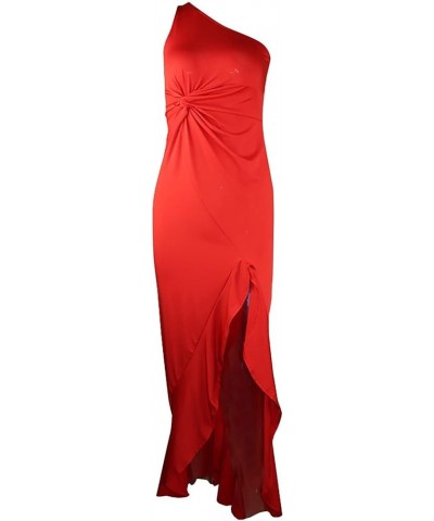 Womens Off The Shoulder Bodycon Cocktail Dresses Sexy Party Wedding Guest Homecoming Dresses D-red $7.64 Dresses