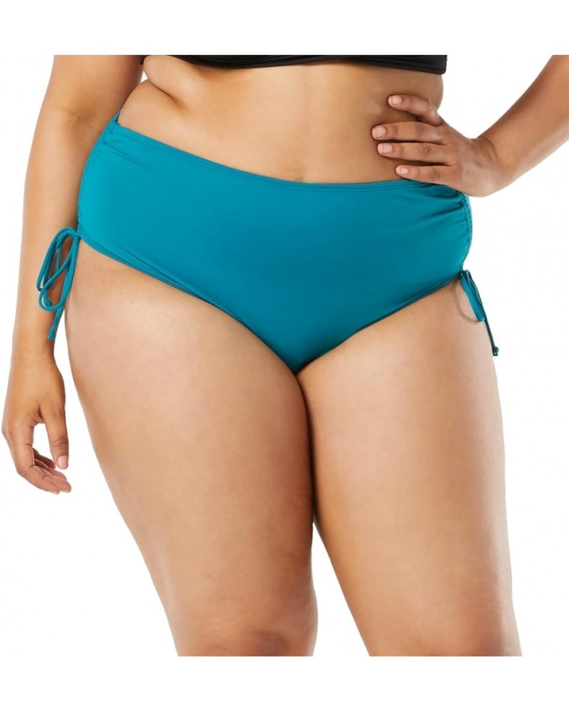 Plus Size Hayden Side Tie Bikini Bottom — High Waisted Swimsuit Bottom Lagoon $17.60 Swimsuits