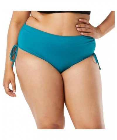 Plus Size Hayden Side Tie Bikini Bottom — High Waisted Swimsuit Bottom Lagoon $17.60 Swimsuits