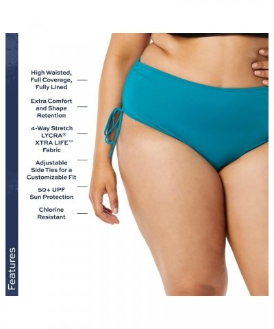 Plus Size Hayden Side Tie Bikini Bottom — High Waisted Swimsuit Bottom Lagoon $17.60 Swimsuits