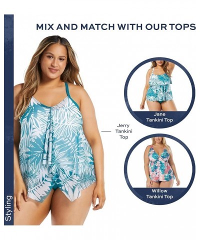 Plus Size Hayden Side Tie Bikini Bottom — High Waisted Swimsuit Bottom Lagoon $17.60 Swimsuits