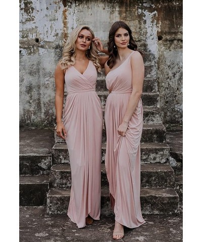 Women's One Shoulder Bridesmaid Dresses with Slit Long Chiffon Formal Evening Gown NB001 Sage $35.09 Dresses