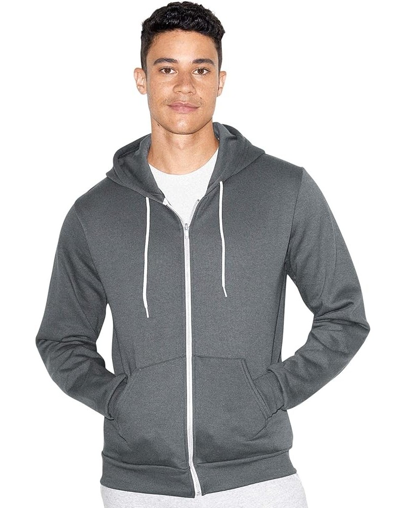 Flex Fleece Long Sleeve Zip Hoodie-USA Collection Asphalt $28.78 Hoodies & Sweatshirts