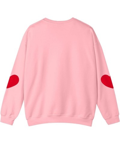 Womens Valentines Day Sweatshirts Warm Soft Fleece Lined Heart Sweaters Plus Size Tops Crewneck Long Sleeve Shirts 3apink $9....