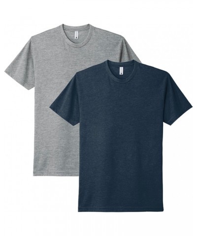 Men's N6210 Dark Heather Gray + Midnight Navy (2 Shirts) $7.04 T-Shirts