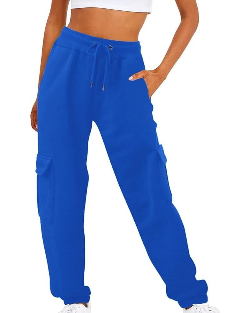 Casual Sweatpants for Women High Waisted Workout Jogger Pants Athletic Fashion Lounge Trousers with Pockets 003 Blue $12.50 A...