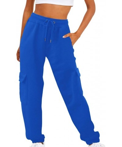 Casual Sweatpants for Women High Waisted Workout Jogger Pants Athletic Fashion Lounge Trousers with Pockets 003 Blue $12.50 A...