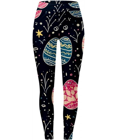 2024 High Waisted Yoga Pants for Women Girls Colorful Funny Easter Day Print Tummy Control Stretchy Workout Leggings Tights A...