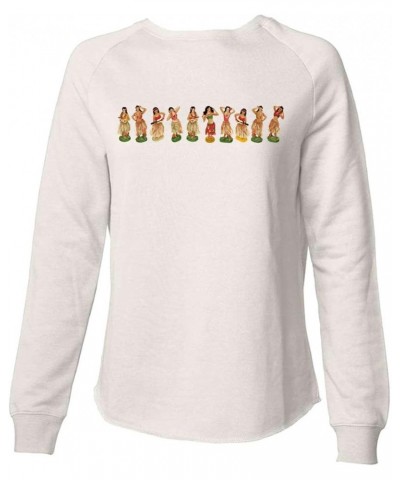 Hula Girl Wrap Super Soft Crewneck Sweater Bone $22.47 Sweaters