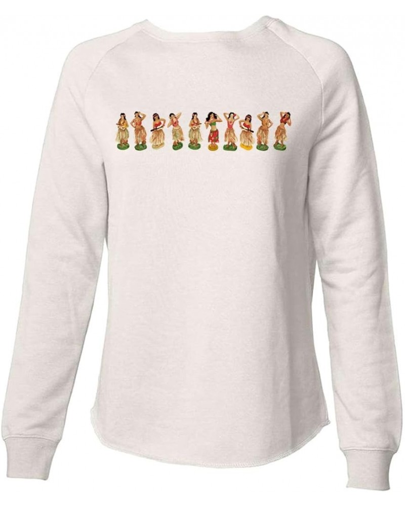 Hula Girl Wrap Super Soft Crewneck Sweater Bone $22.47 Sweaters