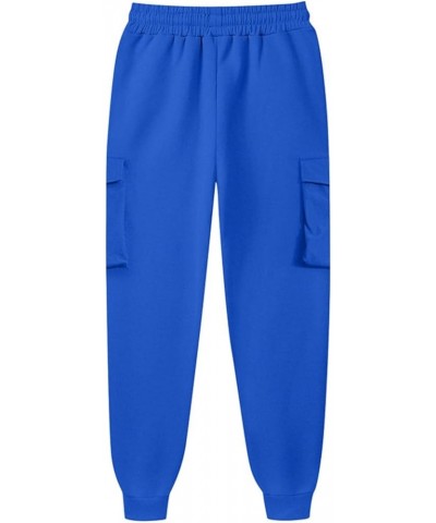 Casual Sweatpants for Women High Waisted Workout Jogger Pants Athletic Fashion Lounge Trousers with Pockets 003 Blue $12.50 A...