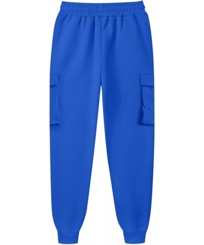 Casual Sweatpants for Women High Waisted Workout Jogger Pants Athletic Fashion Lounge Trousers with Pockets 003 Blue $12.50 A...