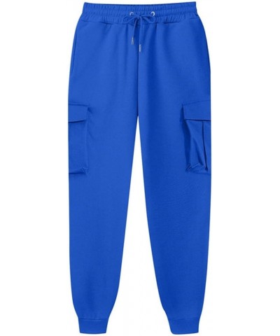 Casual Sweatpants for Women High Waisted Workout Jogger Pants Athletic Fashion Lounge Trousers with Pockets 003 Blue $12.50 A...